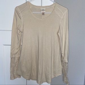 Knox Rose cream long sleeve top